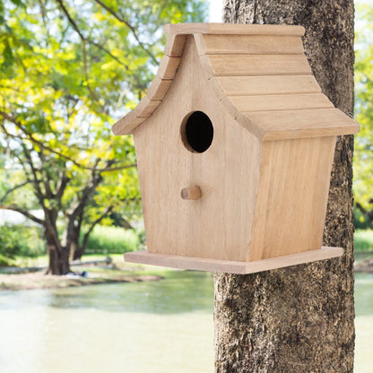 Bird Breeding Box. Wood Bird House Breeding Box Hanging. Bird House for Parrots, Budgerigar, Small Birds.