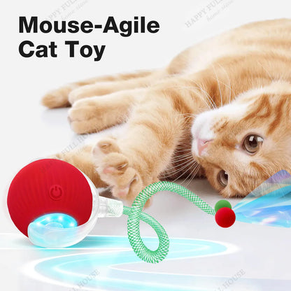 Cat Toys, Interactive with 3 Play Modes, Automatic Cat Toys, Electric Moving Ball for Indoor Bored Kitten & Adult Cats