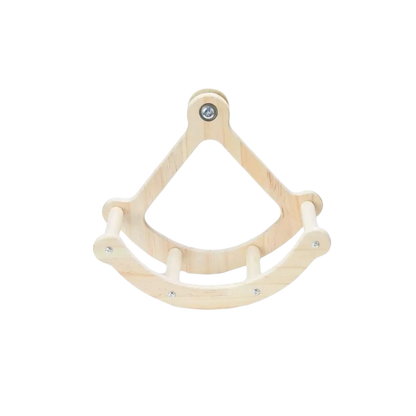 Funny Wooden Bird Swing. Hanging Durable Parrot Stand Wheel. Bite Resistant, Parrot Enrichment Toy. Cage Accessories.