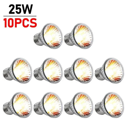 1-10PCS 25/50/75W UVA+UVB Reptile Lamp Bulb. Turtle Basking UV Light Bulbs. Heating Light ,Full Spectrum Sunlamp for Amphibians