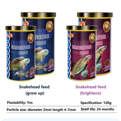 Snakehead Fish Food. Special Feed For Brontosaurus, Thunderfish, Channidae Food. Promote The Growth Of Brightening 120g