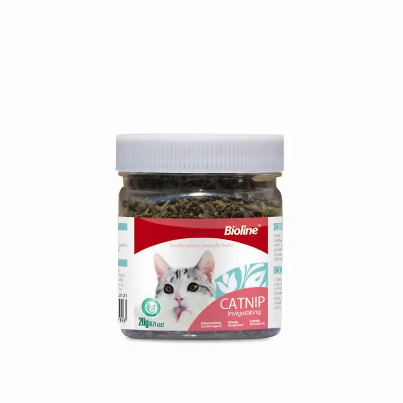 Catnip for Cats. Natural Dried Cat Mint Leaves. 20g Organic Catnip Treat. Relieves Stress Encourages Play. Kitten Toys