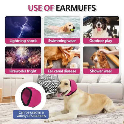 Calming Noise Cancelling Headphones for Dogs - Waterproof, Shockproof. Hearing Protectors.