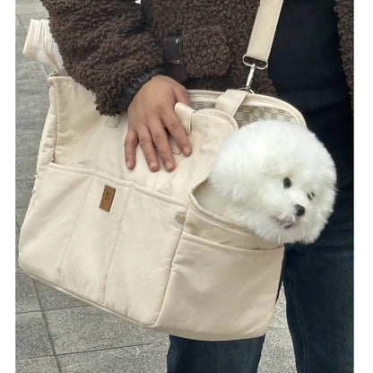 Small Dog Sling Carrier- Handheld shoulder bag. Car Seat Safe, Travel Dog Carrier Bag, Portable Carrier Bag