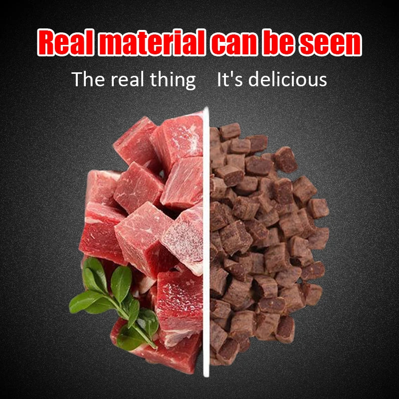 Dog Snacks. Beef Particles, Appetising, Digesting, Nutritious, Delicious Chewy Training Rewards for Adult Dogs & Puppies