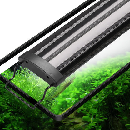 Aquarium LED Light. Super Slim Fish Tank Aquatic Plant Grow Lighting. Waterproof, Bright Clip Lamp RGB LED 31-120cm for Fish Tank