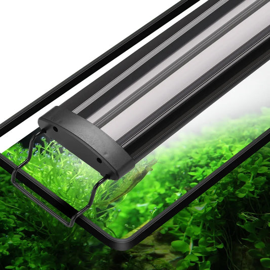 Aquarium LED Light. Super Slim Fish Tank Aquatic Plant Grow Lighting. Waterproof, Bright Clip Lamp RGB LED 31-120cm for Fish Tank