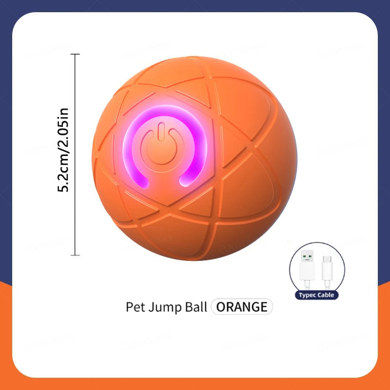 Smart Dog Toys. Electronic Ball, Interactive Pet Toy, Moving Ball. USB Automatic Moving Bouncing for Dogs and Cats