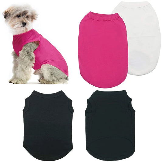 Dog Shirt Clothes, Spring Summer T Shirt Apparel. Soft Blank Shirts Clothes.  Extra Small/ Medium /Large/ Extra Large Size