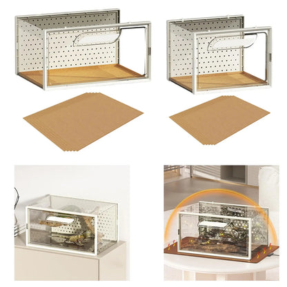 Reptile Terrarium. Breathable Habitat Case. Professional Reptile Breeding Box. Cage for Snake's & Spiders