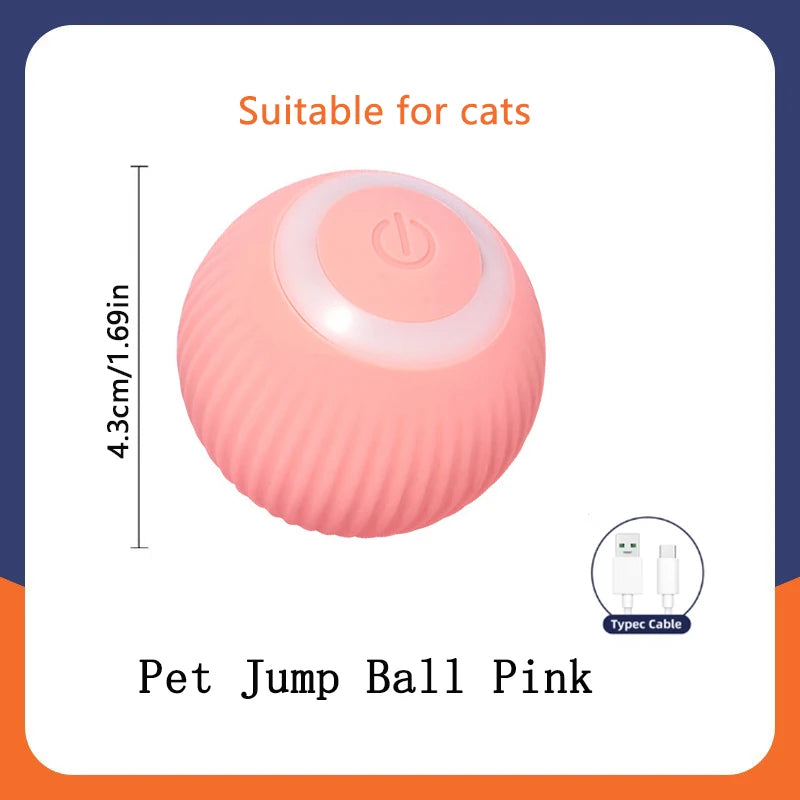 Smart Dog Toys. Electronic Ball, Interactive Pet Toy, Moving Ball. USB Automatic Moving Bouncing for Dogs and Cats