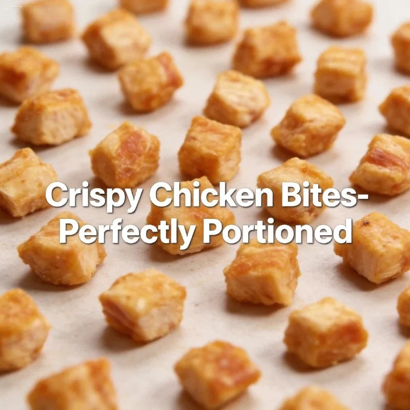 Snowflake Chicken Bites Dog Treats 100g – Crunchy Bite-Sized Snack, Soft Texture, Delicious Training Reward for Dogs