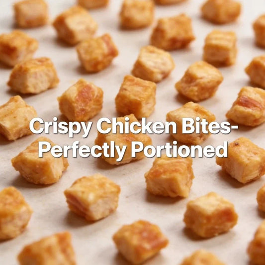 Snowflake Chicken Bites Dog Treats 100g – Crunchy Bite-Sized Snack, Soft Texture, Delicious Training Reward for Dogs
