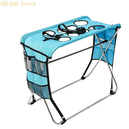 Dog Grooming Bathing Table with Foldable Frame. Bath Hammock for Home Daily Use