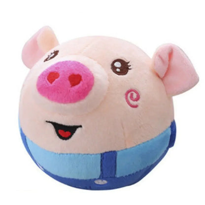 Electronic Pet Dog Toy Ball. Pet Bouncing Ball, Music Vibration, Bite Puppy Ball, Interactive Dog Chewing Moving Plush Doll Toy