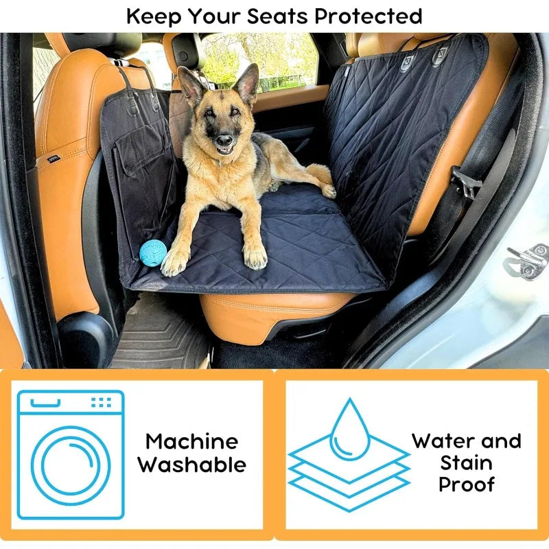 Dog Car Seat Cover. Waterproof Pet Car Seat Cover for Back Row Seat. Dog Pad Hammock. Vehicle Rear Cover Cushion for Dogs Safety. Pad Nonslip
