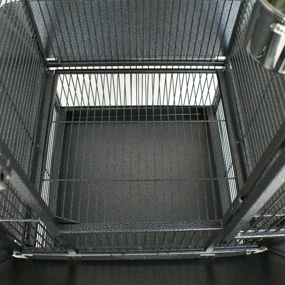 61-inch 2in1 Large Bird Cage with Rolling Stand. Playtop Parrot, Chinchilla, Finch Cage, Macaw, Conure, Cockatiel & Cockatoo Pet House