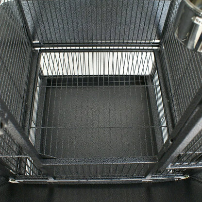 61-inch 2in1 Large Bird Cage with Rolling Stand. Playtop Parrot, Chinchilla, Finch Cage, Macaw, Conure, Cockatiel & Cockatoo Pet House
