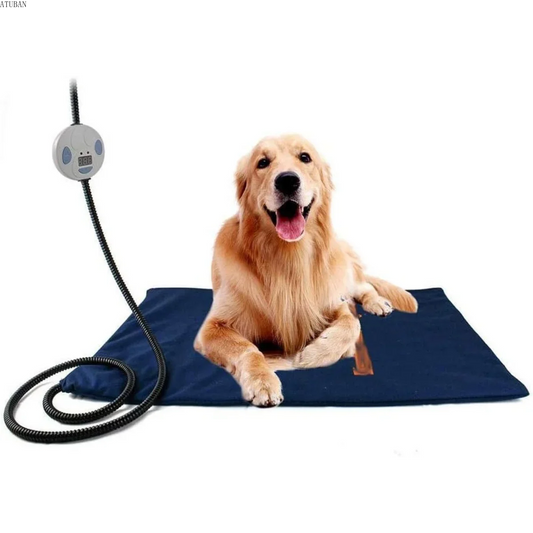 PET Dog Heating Pad, Indoor Pet Heating Pads for Cats/Dogs with Chew Resistant Cord, Long-Time Working Electric Pet Heated Mat