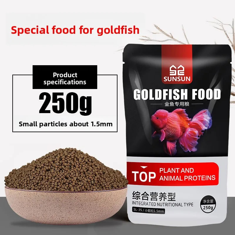 SUNSUN Koi Ornamental Fish, Goldfish Feed. High Spirulina Color Enhancing Fish Food