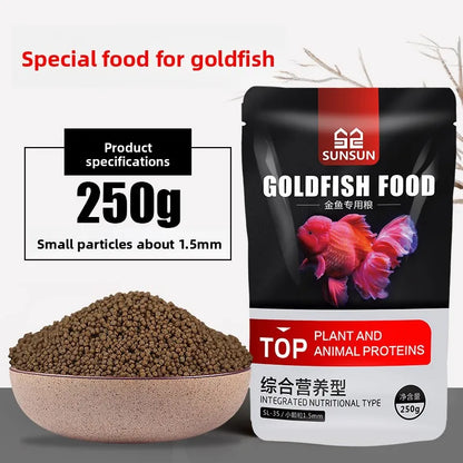 SUNSUN Koi Ornamental Fish, Goldfish Feed. High Spirulina Color Enhancing Fish Food