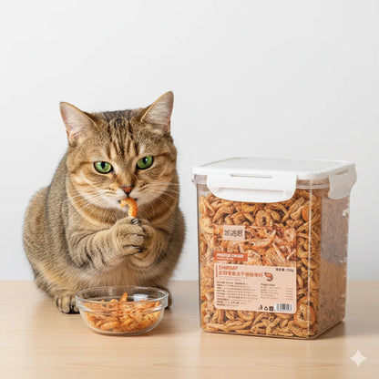 Premium Freeze-Dried Krill Cat Treats - Healthy & Nutritious Snacks for Cats Dental Health
