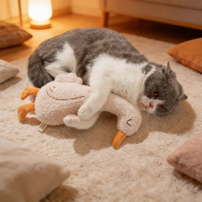Cute Animal Plush Cat Cartoon Toys. Indestructible pet Supplies. Safe, Tough Toys. Contains Catnip and Crinkle Paper With Squeaker