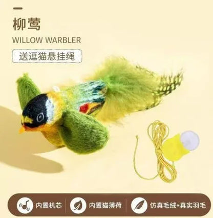 Bird Cat Toys. Indoor, Interactive Cat Toy for Cats. Chasing, Teasing, Sounding Toy. Catnip Cat Teaser Toy.  Wall Hanging