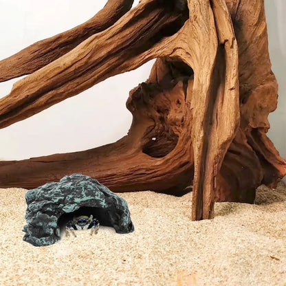 Realistic Resin Reptile Rock. Spider Hide Shelter. For Lizards,Snakes. Geckos & Spiders