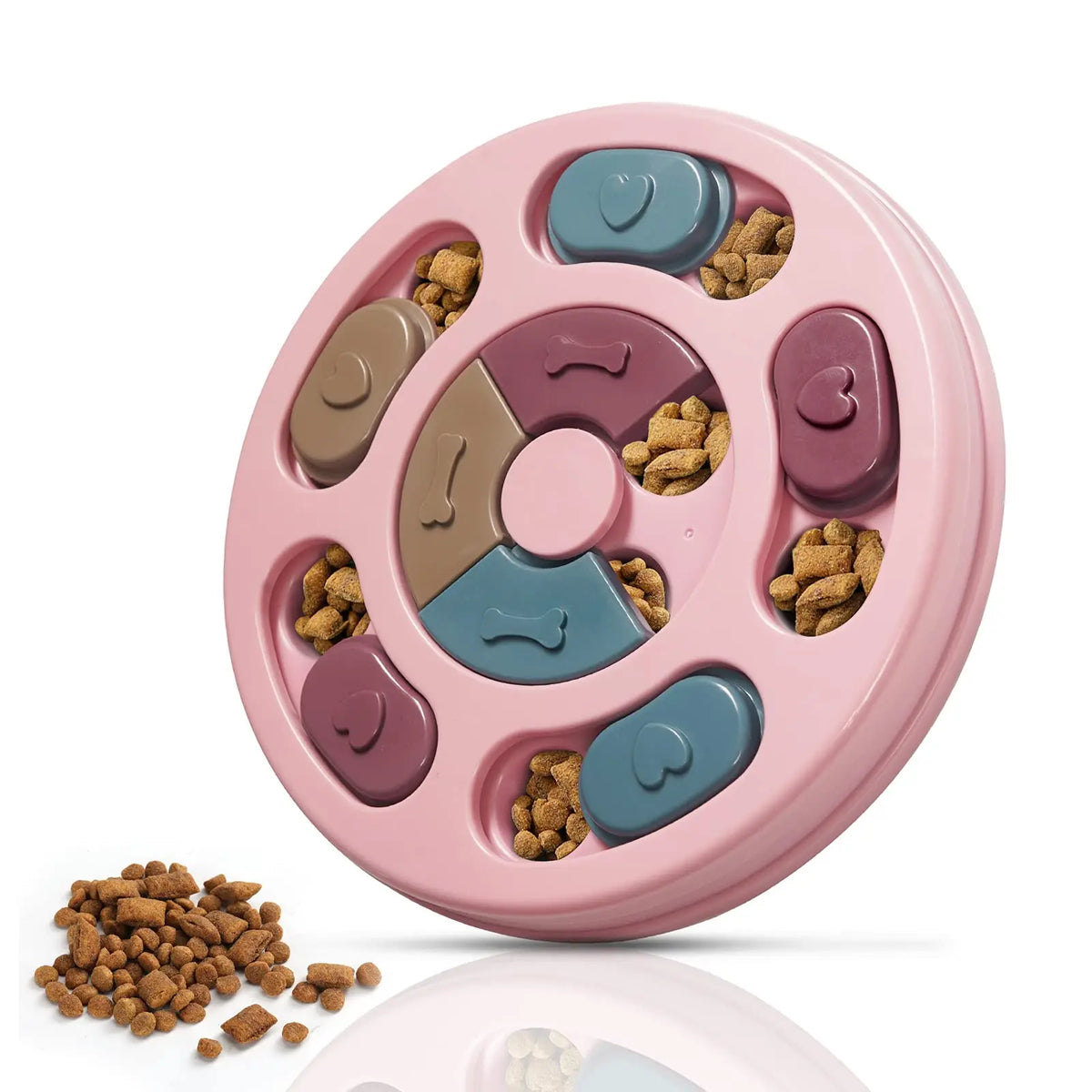 Dog Treat Puzzle Toy. Food Dispenser, IQ Training, Mental Enrichment, Slow Feeder. Interactive Pet Game for Small/ Medium/ Large Dogs