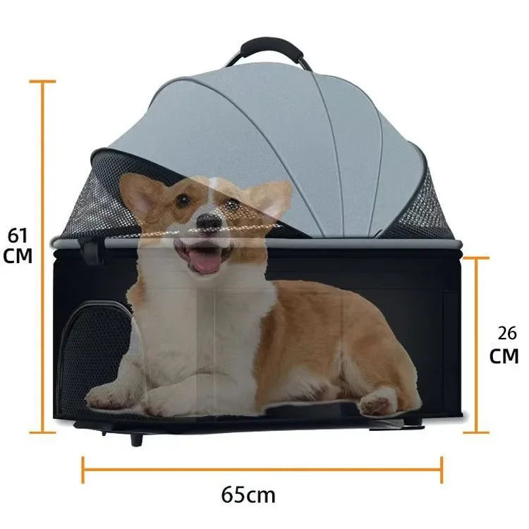Pet Strollers, 3in1 Lightweight, Foldable, Specifically Designed for Walking Dogs. Medium-sized Small Dogs and Cats