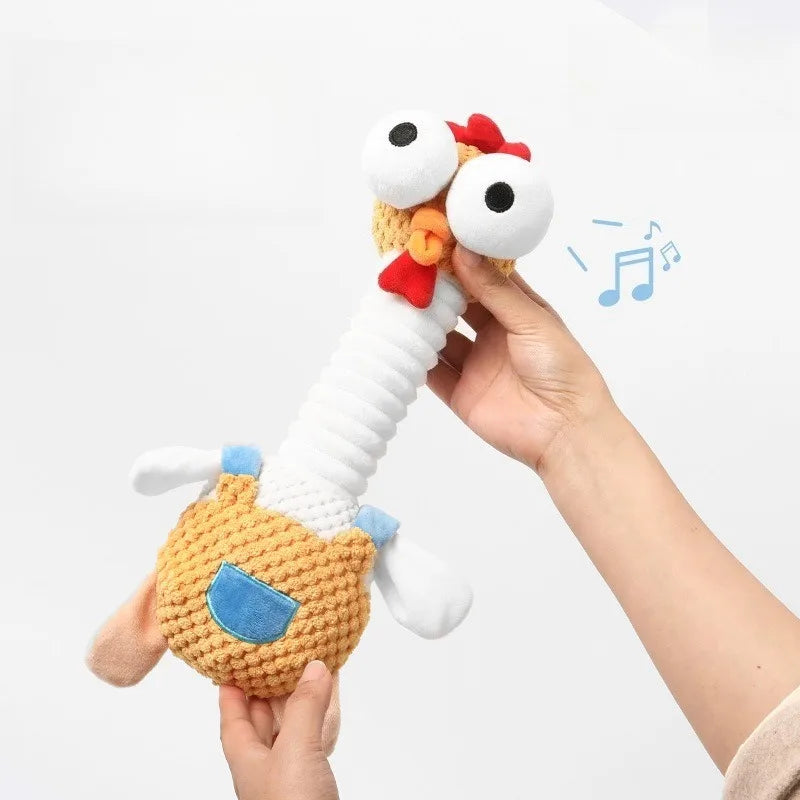 Pet Toys Large, Medium and Small Dogs. Bone Simulation, Biting Sound. Molar Cleaning, Cotton Rope, Stuffy Plush Toy.