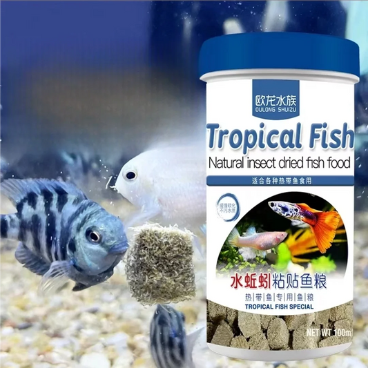 Freeze-dried Red Nematode Ornamental Fish Feed. Pure Natural Water Earthworm Paste Fish Food