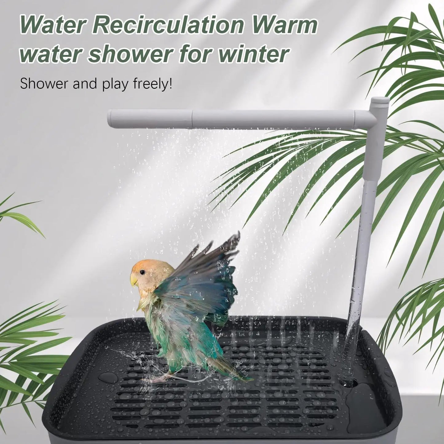 Automatic Pet Birds/ Parrots Bath. Circulating Water Bathtub. USB Electric Parakeet Bathtub/ Shower Fountain