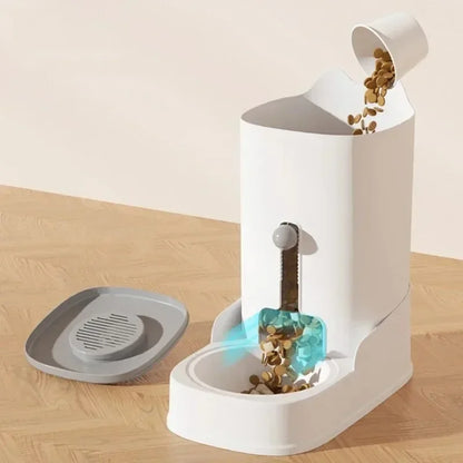 Dog/Cat Water Fountain. Large Capacity Pet Feeder. Gravity Food Feeder Gravity Water Fountain for Cats