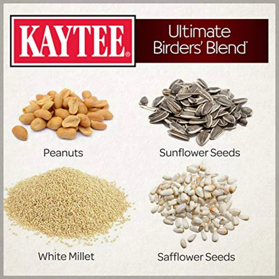 【Spot goods】Ultimate Birder's Blend Food. Wild Bird Seed For Grosbeaks, Cardinals, Nuthatches, Woodpeckers and More Outside Feeders