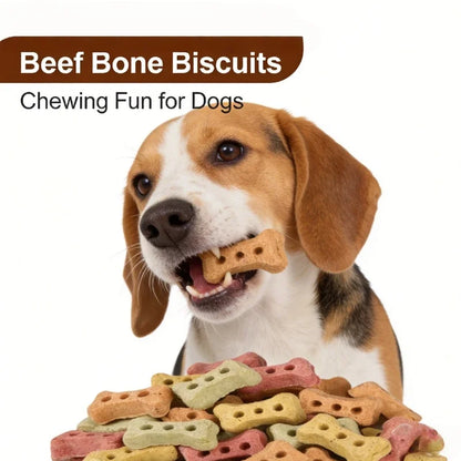 Bone-Shaped Biscuit Treats 240g. Crunchy, Delicious Biscuit Treats. Snack for Dogs.