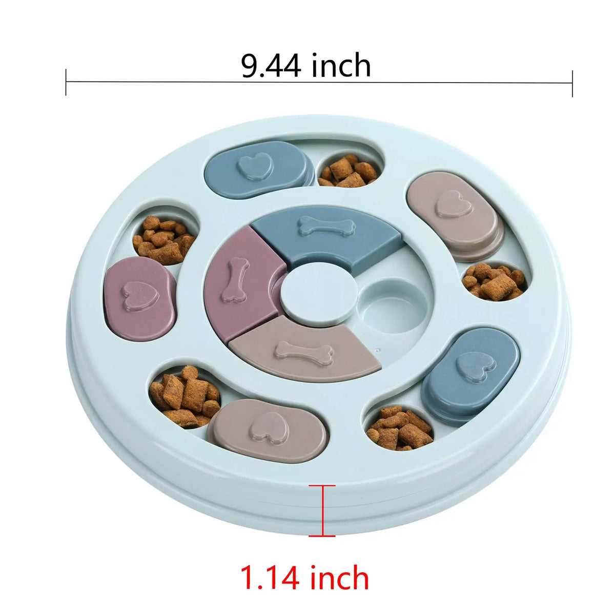 Dog Treat Puzzle Toy. Food Dispenser, IQ Training, Mental Enrichment, Slow Feeder. Interactive Pet Game for Small/ Medium/ Large Dogs