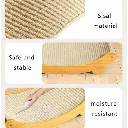Wooden Cat Scratching Pads, Multifuction. Cats Sleeping Bed Detachable Wear-resistant Cat Scratch Board. Kitten Grinding Cats Toys