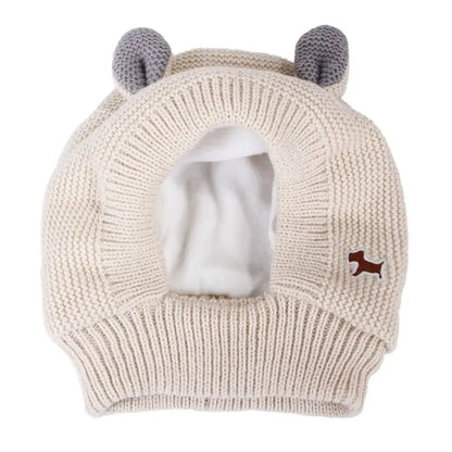 Quiet Dog Ear Muffs. Noise Protection. Pet Ear Covers. Knitted Hat. Anxiety Relief, Winter Warm Earmuffs For Medium Large Dogs. New