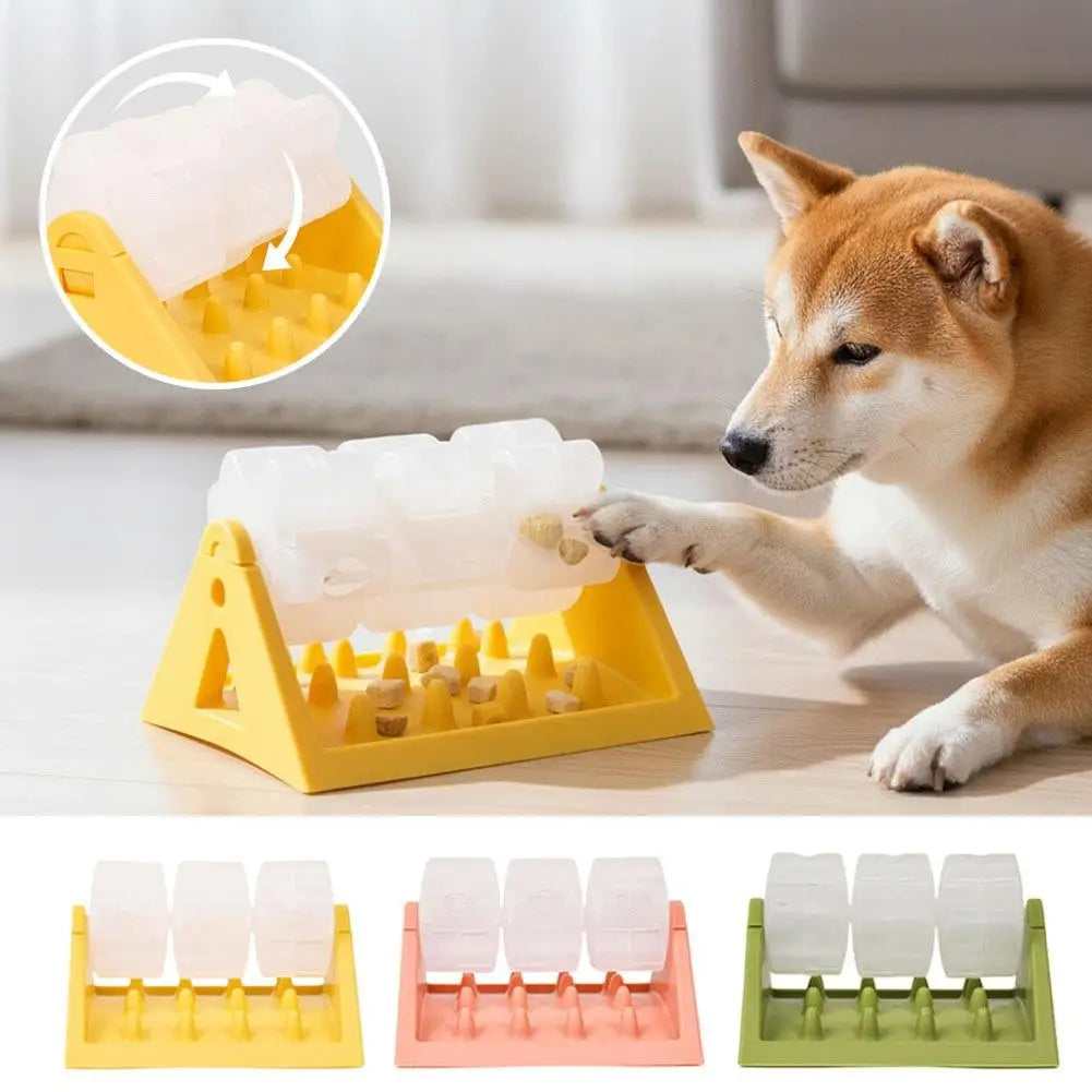 Dog Food Dispenser. All-Day Fun Puzzle Feeder. Toy Safe Material Dog Puzzle. Toy Must Have Accessory