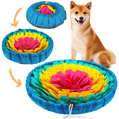Pet Snuffle Mat for Dogs, Interactive Feed Game for Boredom, Encourages Natural Foraging Skills for Cats/Dogs Bowl