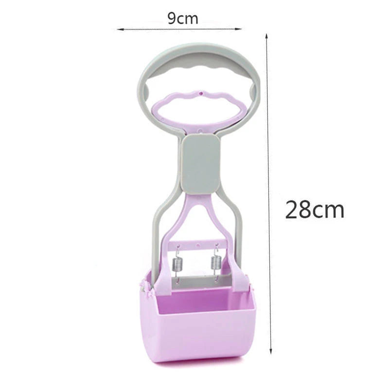 Thickened plastic Foldable Long Handle Pet Pooper Scooper, Outdoor Dog Waste Picker.