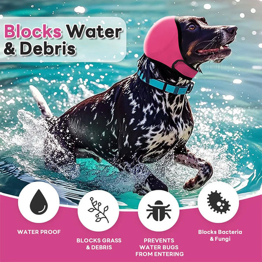 Dog Ear Covers. Waterproof & Soundproof Dog Ear Muffs for Noise, Water and Debris Protection. 360° Enveloping, Comfortable Dog Ear Warp