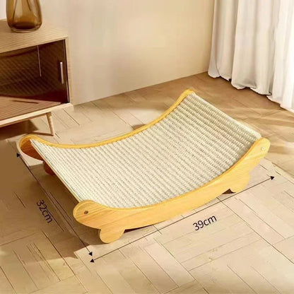 Wooden Cat Scratching Pads, Multifuction. Cats Sleeping Bed Detachable Wear-resistant Cat Scratch Board. Kitten Grinding Cats Toys
