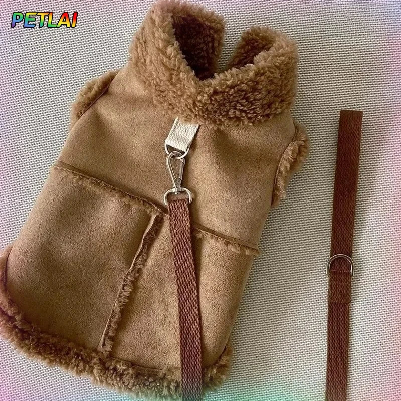Dog Cute Vest/Jacket Accessories. Small Dog Luxury Autumn/Winter Medium Dress. Soft Pet Clothing. Designer Coat