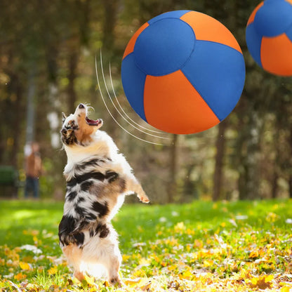 Pet outdoor dog toy, large fabric-covered interactive ball, self-entertainment, boredom-relief ball, inflatable training ball