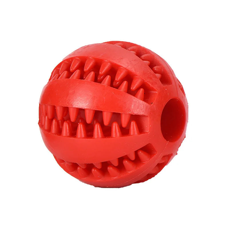 Pet Food and Treat Feeder. Dog Ball, Nontoxic, Bite Resistant Interactive Chew Toy. Teeth Cleaning Ball.