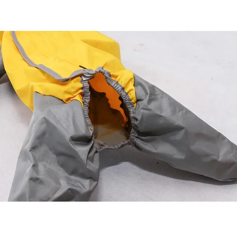 Waterproof Raincoat For Dogs. Suits, Dot Rain Cape For Medium/Big Dogs. Hooded Jacket/Poncho. Pet Rain Coat