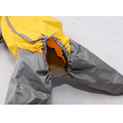 Waterproof Raincoat For Dogs. Suits, Dot Rain Cape For Medium/Big Dogs. Hooded Jacket/Poncho. Pet Rain Coat